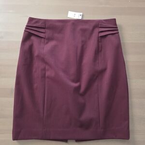 NWT Express Burgundy Pencil Skirt Size 12